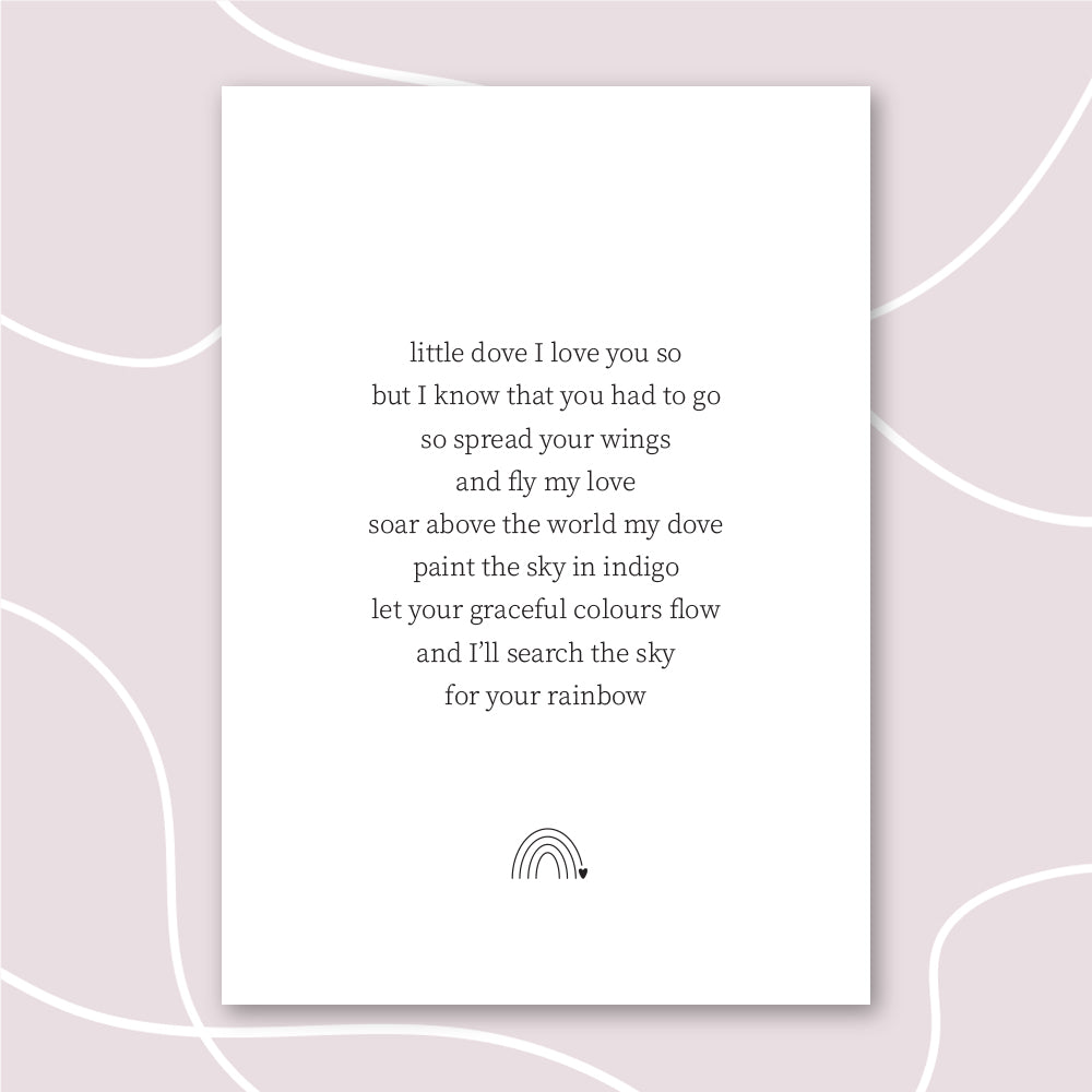 Little Dove miscarriage keepsake print