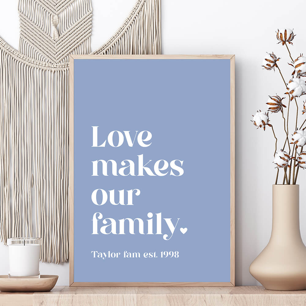 customised family print nz